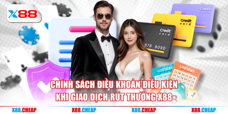 Chính sách điều khoản điều kiện khi giao dịch rút thưởng X88